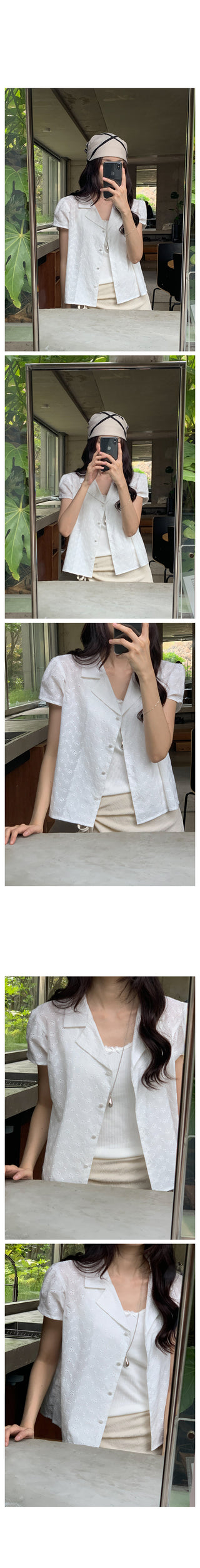 Lace shirt blouse