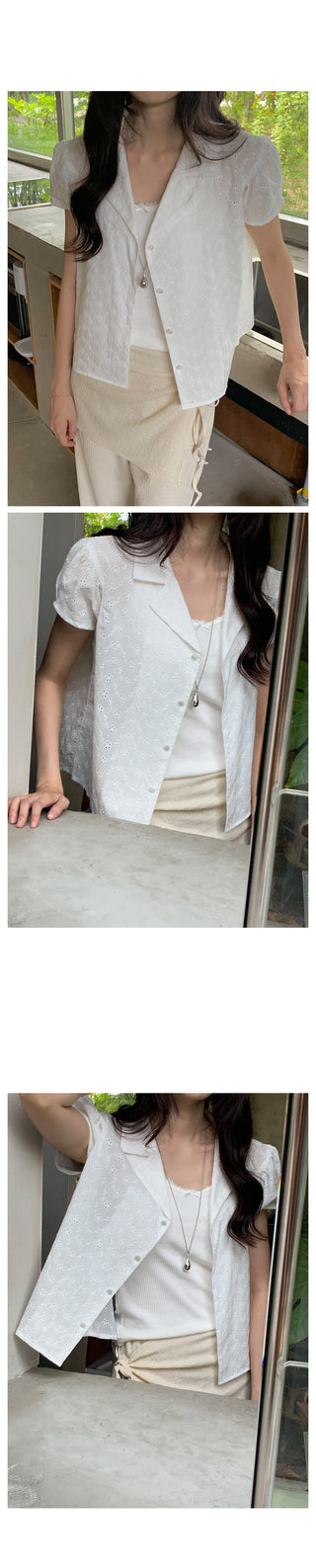 Lace shirt blouse