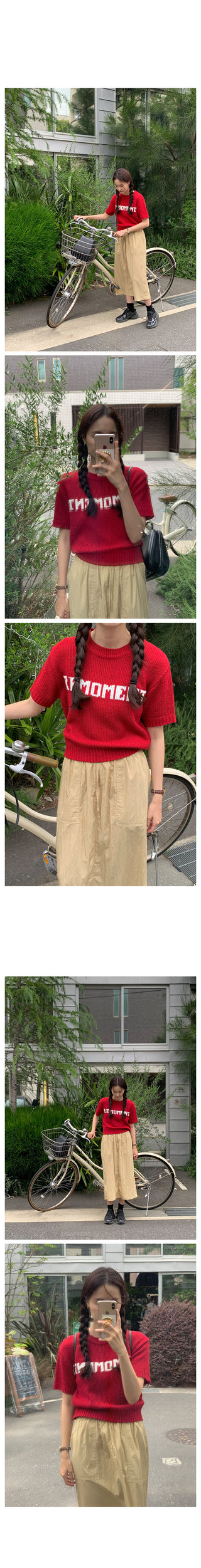 Lettering boucle knit in 3 colors!
