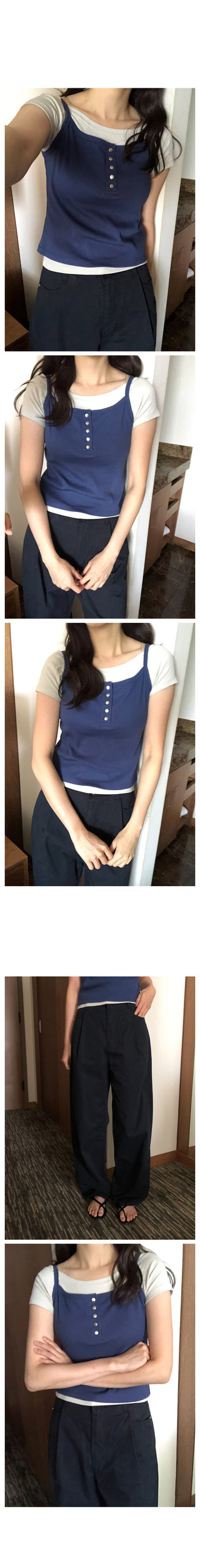 Button sleeveless