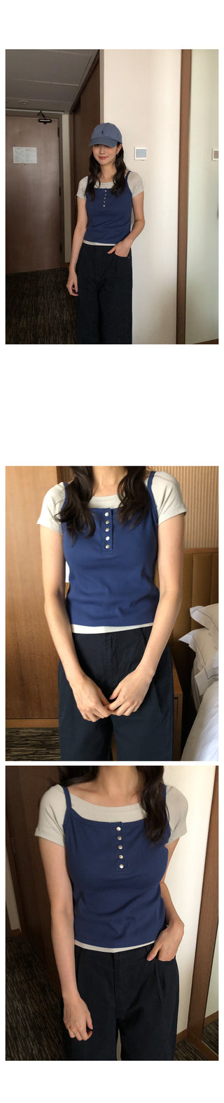Button sleeveless