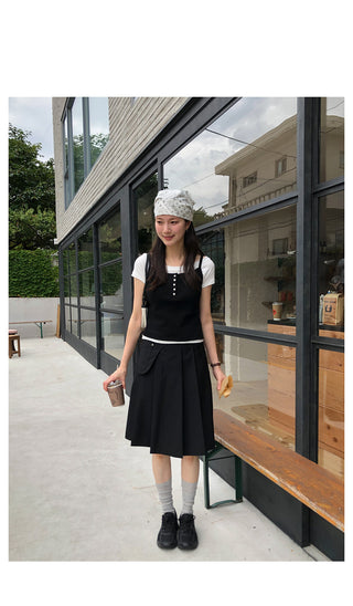 Button sleeveless