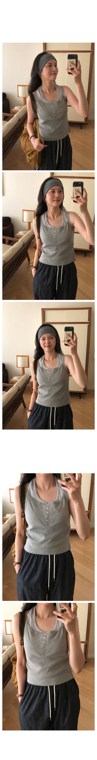 Button sleeveless