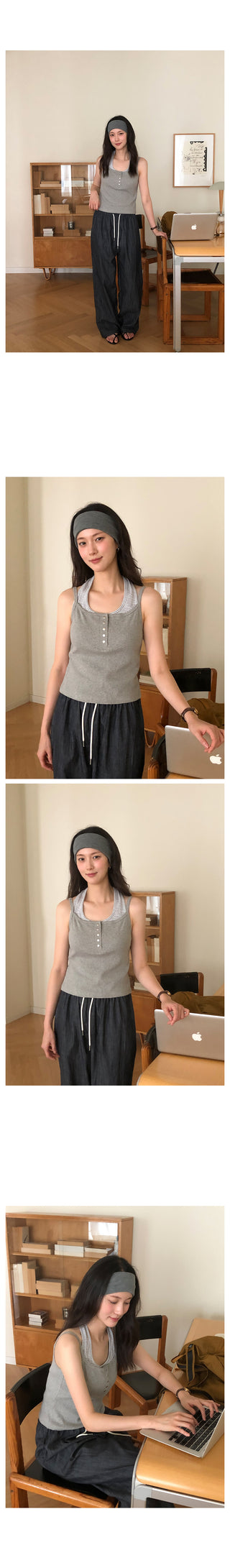 Button sleeveless