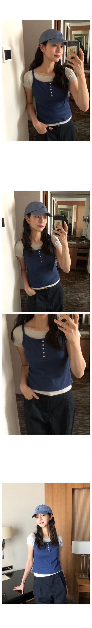 Button sleeveless