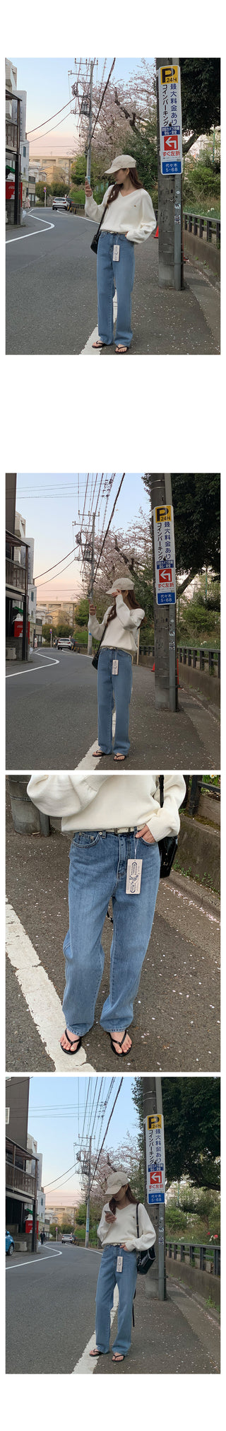 (6 colors) High-quality cotton V-neck knit