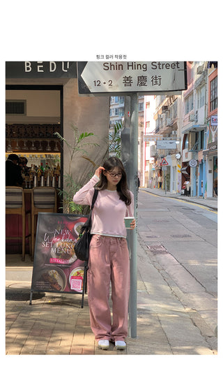 Side buckle pants