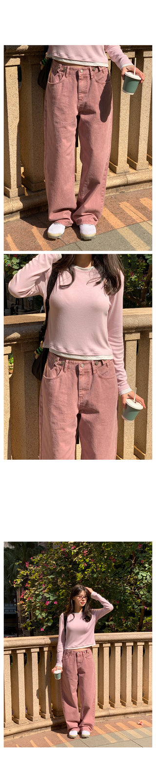 Side buckle pants