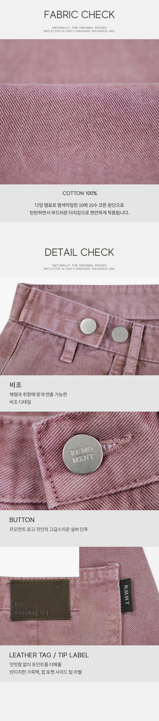 Side buckle pants