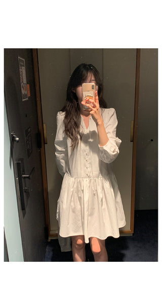 Lace blouse dress