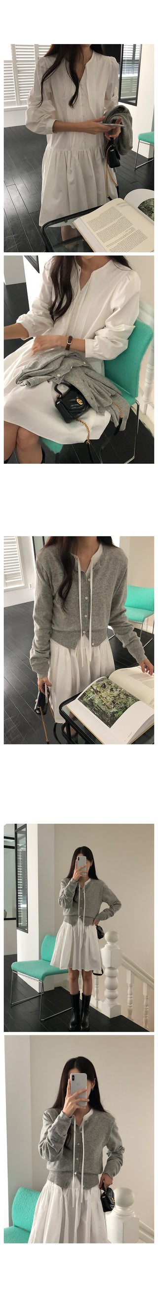 Lace blouse dress