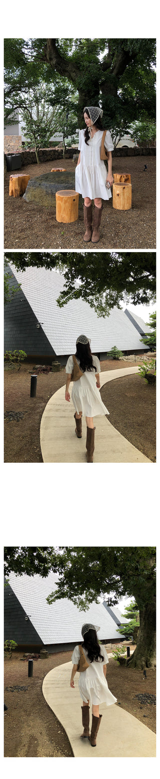 Lace blouse dress