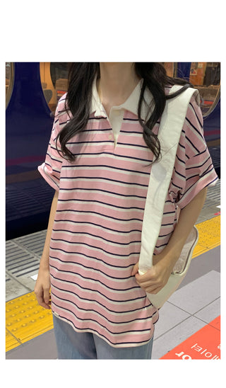 Striped rugby shirt