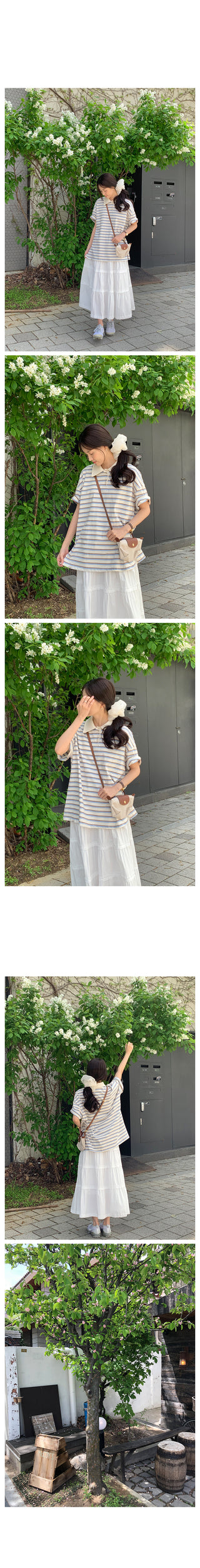 Striped rugby shirt