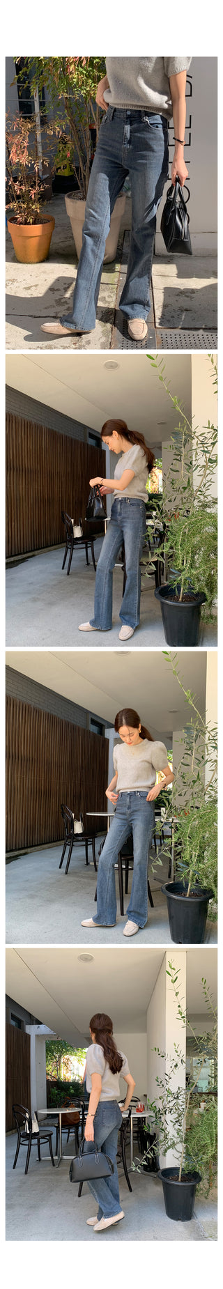 signature slim boots cut denim