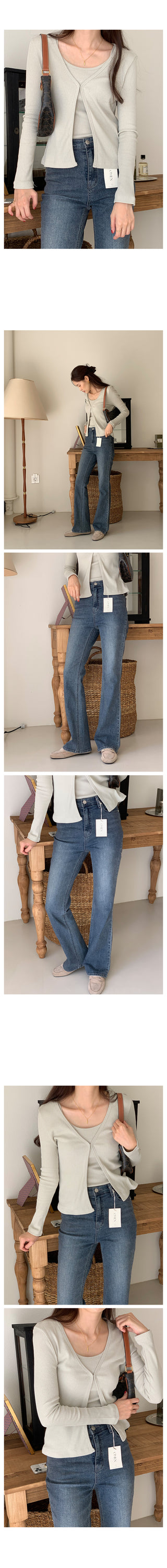 signature slim boots cut denim