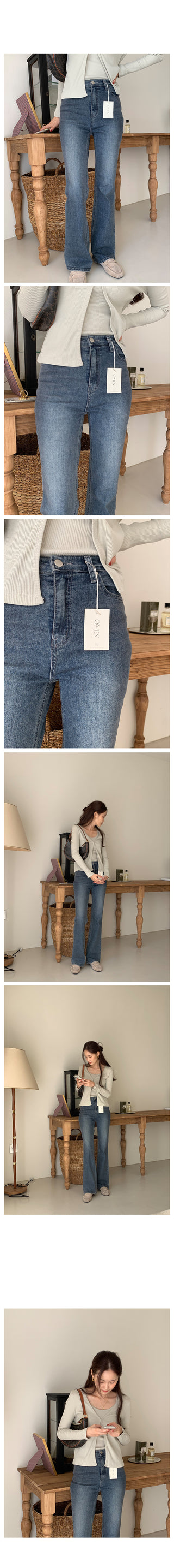 signature slim boots cut denim