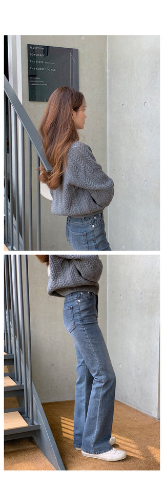 signature slim boots cut denim
