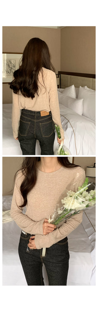 Slim bootcut denim pants