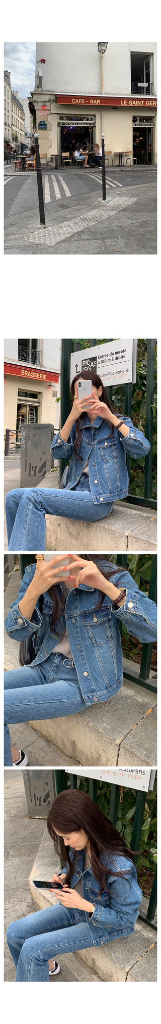 Signature Slim Bootcut Vintage Denim Pants