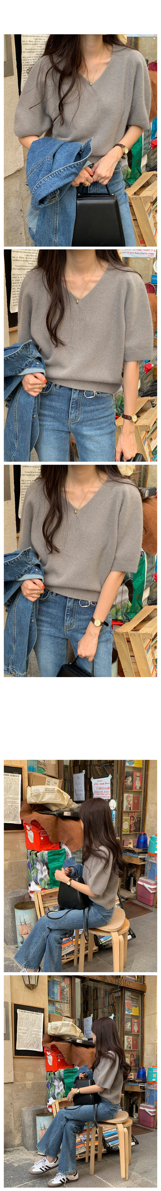Signature Slim Bootcut Vintage Denim Pants