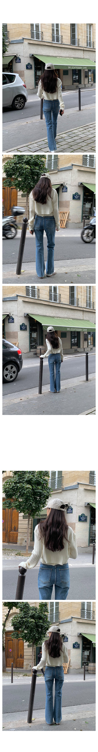 Signature Slim Bootcut Vintage Denim Pants