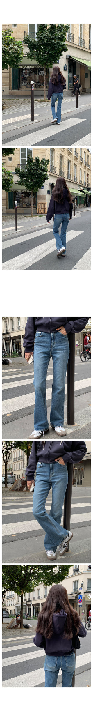 Signature Slim Bootcut Vintage Denim Pants
