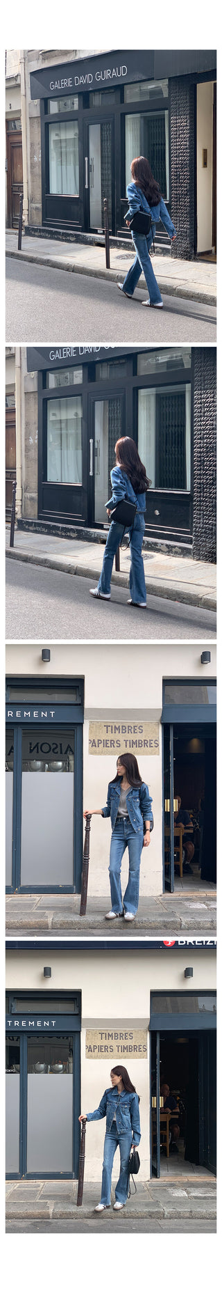 Signature Slim Bootcut Vintage Denim Pants