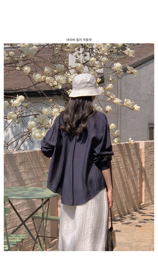 Silky sheer shirt