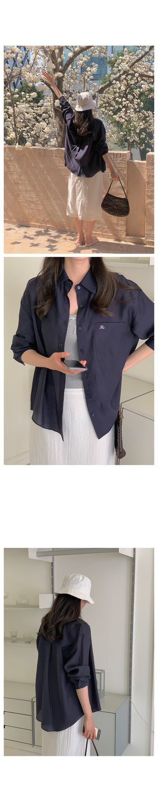 Silky sheer shirt