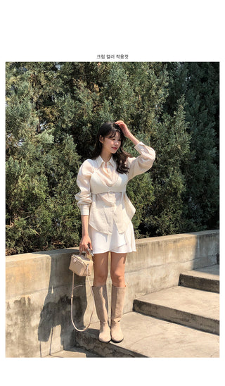 Silky sheer shirt