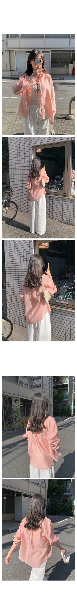 Silky sheer shirt