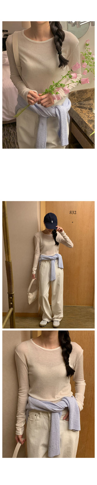 Wool Tencel T-shirt