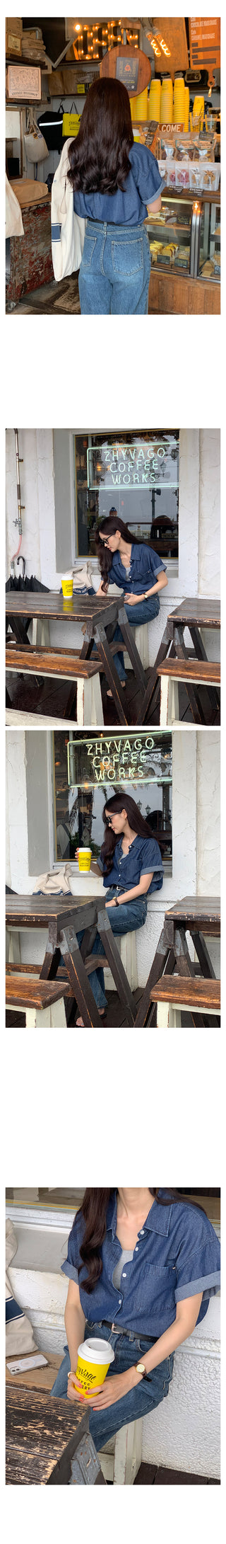 Summer denim shirt (2 colors)