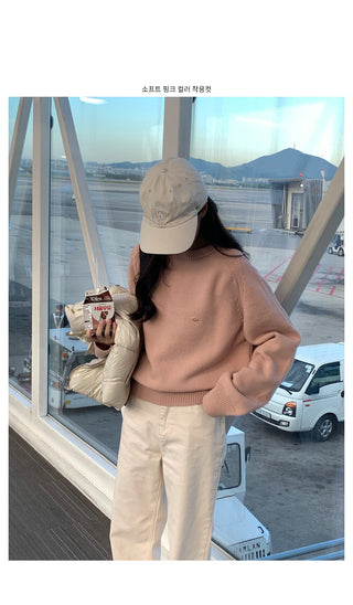 Wide velour pants