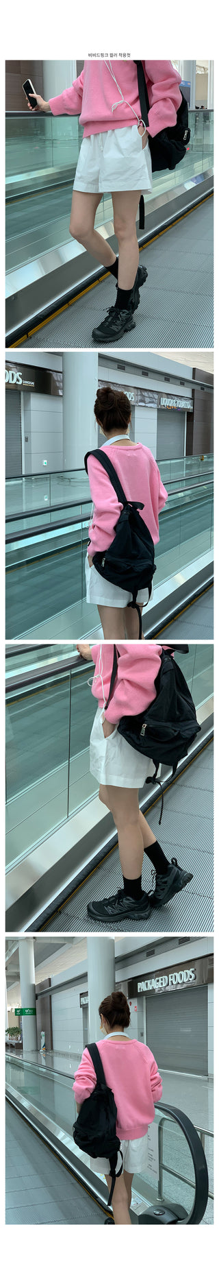 (6 colors) High-quality cotton V-neck knit