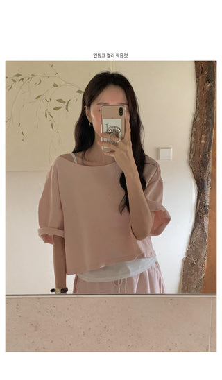 Cozy Off-Shoulder T-Shirt