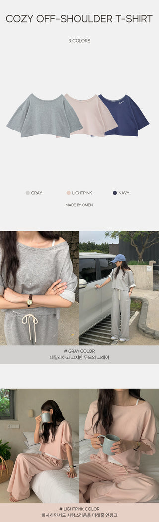 Cozy Off-Shoulder T-Shirt