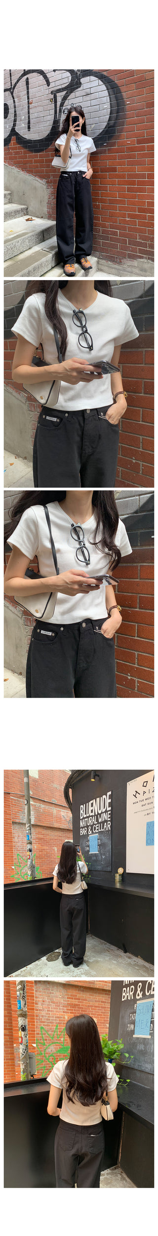 Basic wide cotton pants