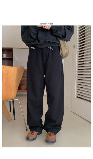 Basic wide cotton pants