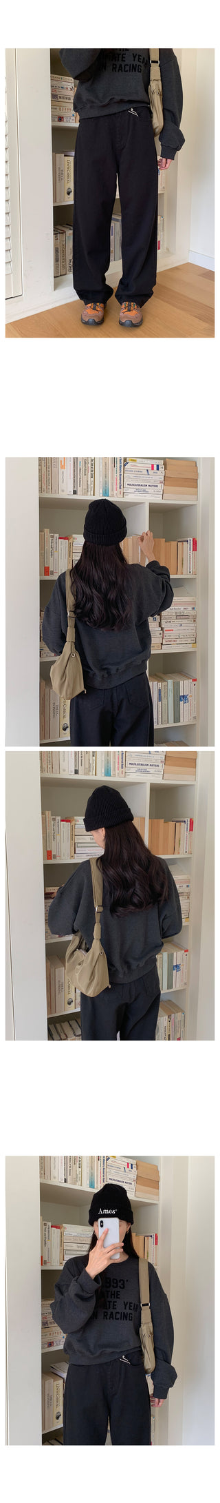 Basic wide cotton pants