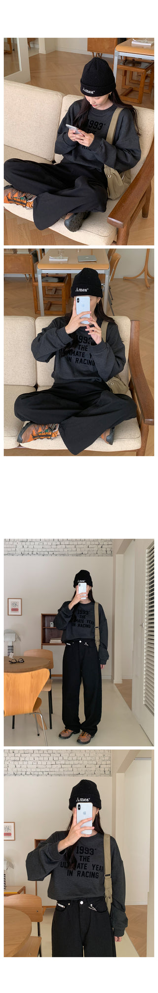 Basic wide cotton pants