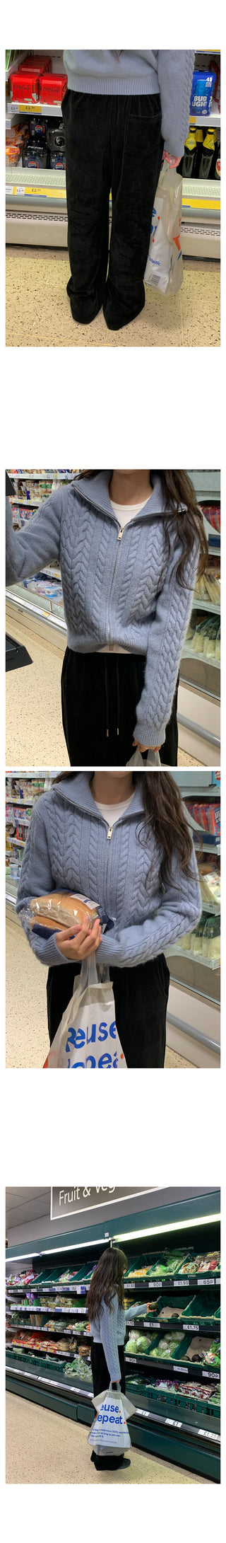 Round wool knit