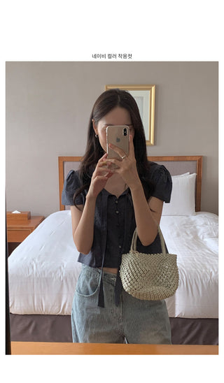 Thai puff blouse