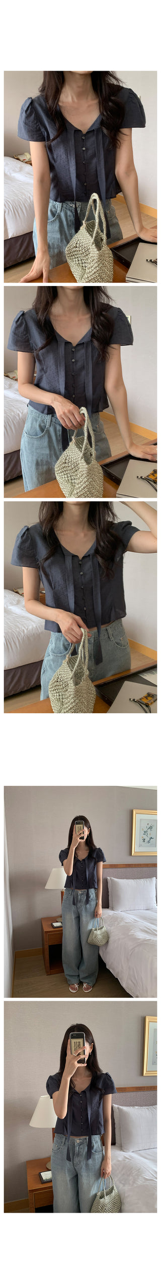 Thai puff blouse