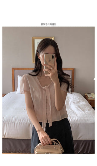Thai puff blouse