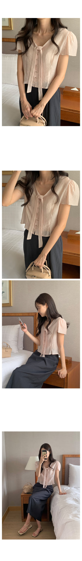 Thai puff blouse