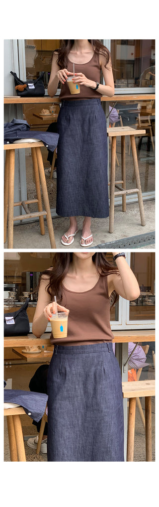 Benny Natural Denim Cropped Shirt