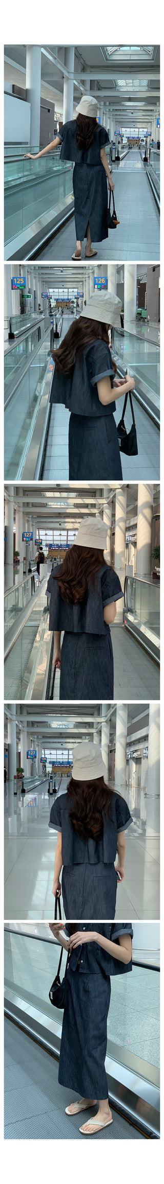 Benn Natural Denim Skirt