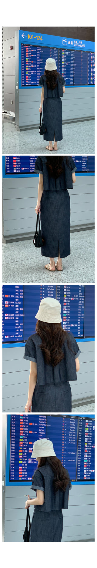 Benn Natural Denim Skirt